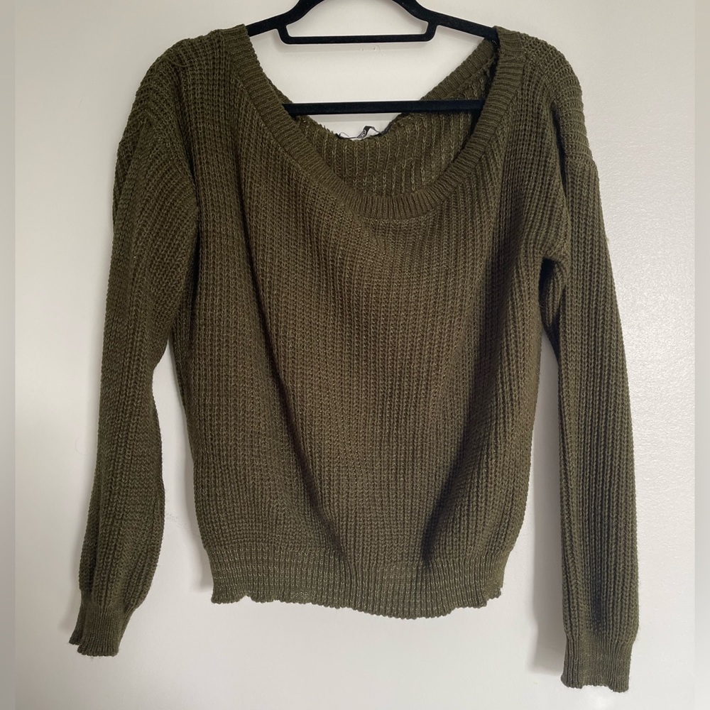 Missguided Off Shoulder Knitted Sweater - Picture 2 of 4